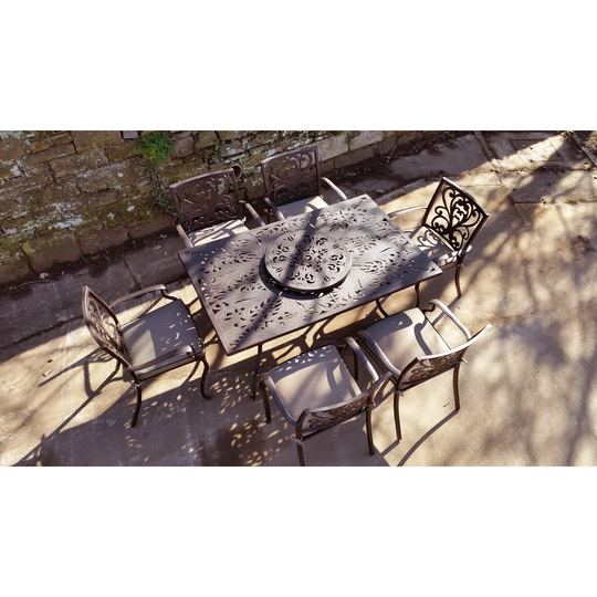 Pathard 6 Seater Dining Set with Cushions