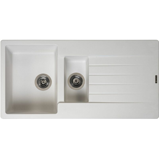 Reginox - Harlem 15 Granite Single Bowl Kitchen Sink Pure White