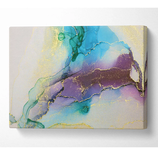 The Gold Leaf Cheese Plant - Wrapped Canvas Painting