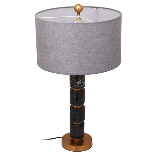 Amesfield Grey Fabric Shade Table Lamp