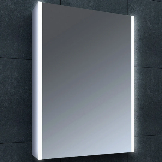 Led 55cm x 70cm Surface Mount Flat Mirror Cabinet