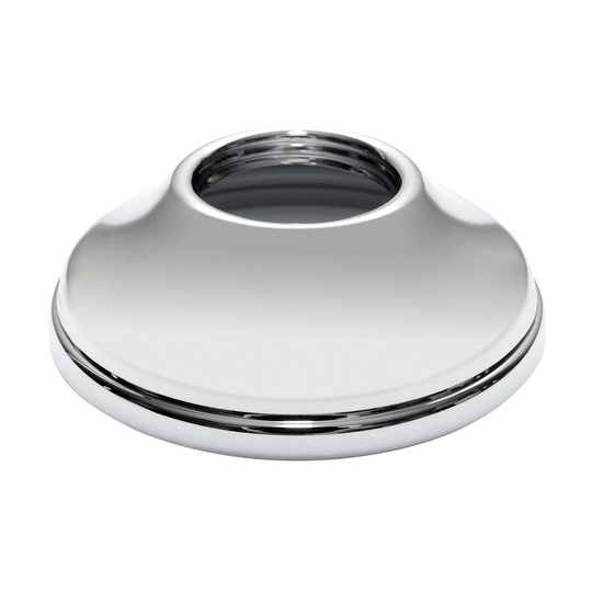 Pepte - 26mm (3/4') Retro Cone Shaped Collar Chrome Plated Steel Hole Cover Tap Rose