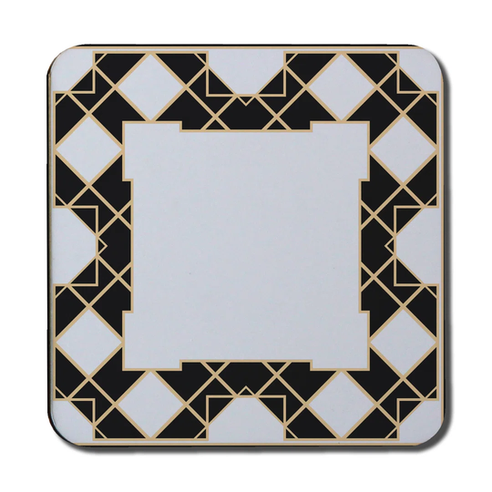 Art Deco Diamond Border Coaster