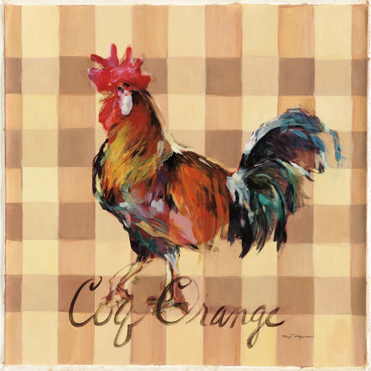 Coq Orange by Marilyn Hageman - Wrapped Canvas Painting