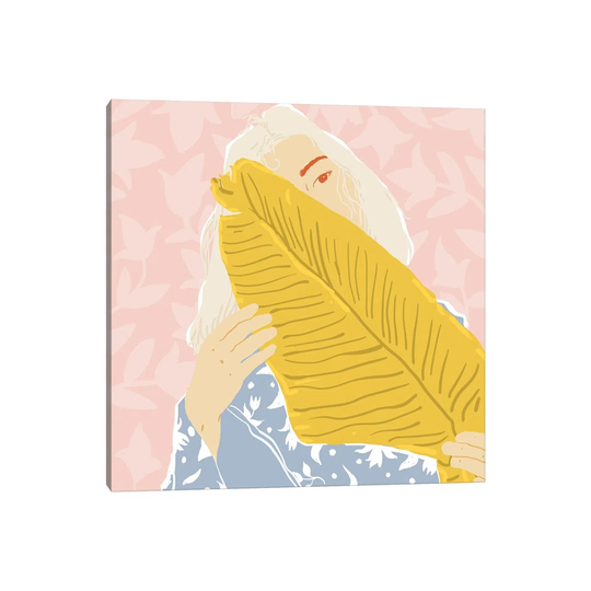 Shy - Wrapped Canvas Painting
