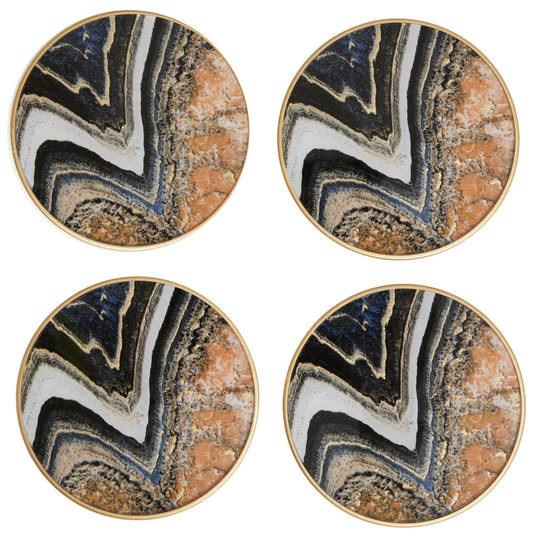 Culley Set Of Four Round Abstract Coasters