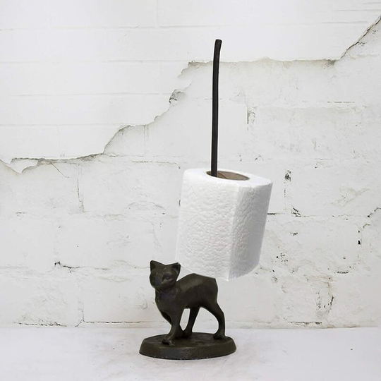 Toilet Roll Holders Cat, Bathroom Accessory Decor Storage Stand Holder Dispenser (Cat)