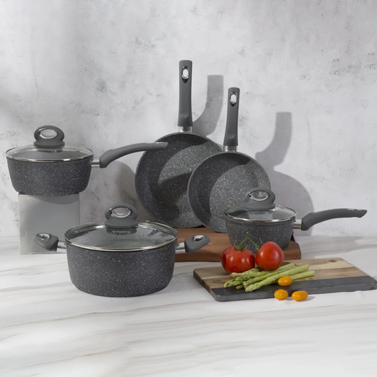 Symple Stuff Mal 5 Pieces Aluminium NonStick Cookware Set