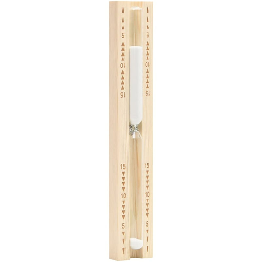 Sauna Sand Timer 15 Minutes Solid Wood Pine