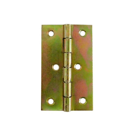 Folding Closet Cabinet Door Butt Hinge Brass Plated - Size 43 x 70mm - Pack of 30