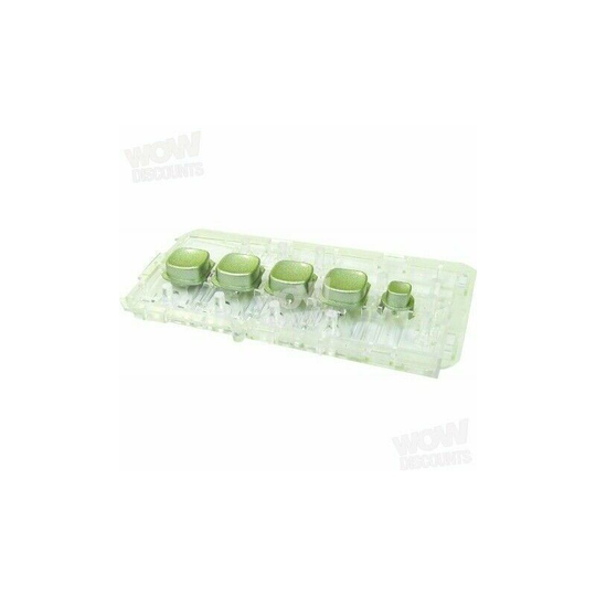 Washing Machine Plastic Control Button / Switch Housing - Silver - Beko