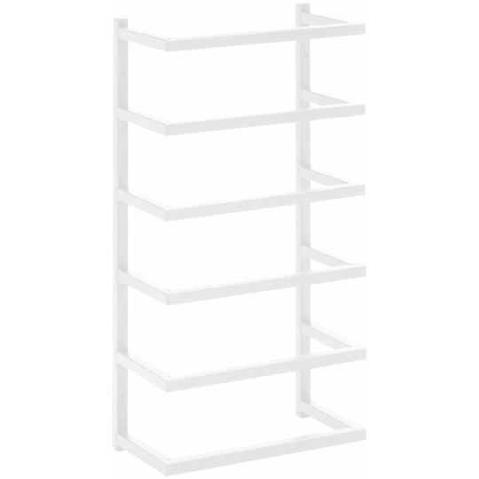 Vidaxl - Towel Rack White 24x12x48 cm Steel White
