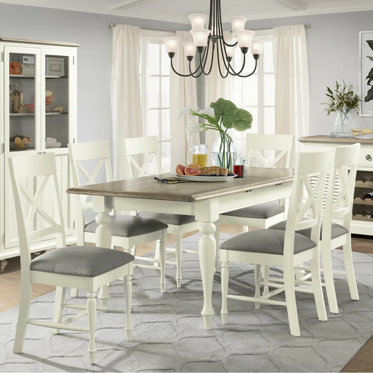 Orlo Extendable Dining Set with 6 Chairs