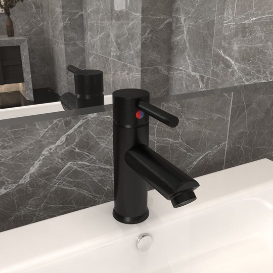 Bathroom Basin Faucet Black 130x176 mm FF149066_UK - Topdeal