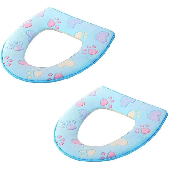 Toilet Seat Covers, Soft Warm Washable Toilet Seat Cushions with Zipper, Comfortable Waterproof Plush Toilet Seat Cover for Summer and Winter