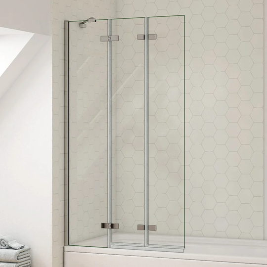 100X150cm Partition Semi Frameless Safety Glass Shower Door Chrome For Bathtub Shower Partition