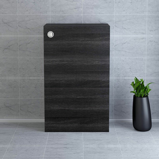 NRG - 500mm Bathroom Toilet Back to Wall Unit with Concealed Cistern Furniture Units Calm Grey