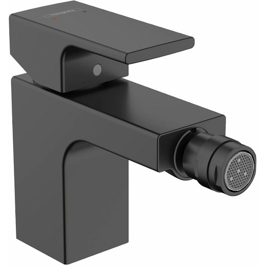 Vernis Shape Bathroom Bidet Mixer Tap Black EcoSmart Square Modern - Black - Hansgrohe
