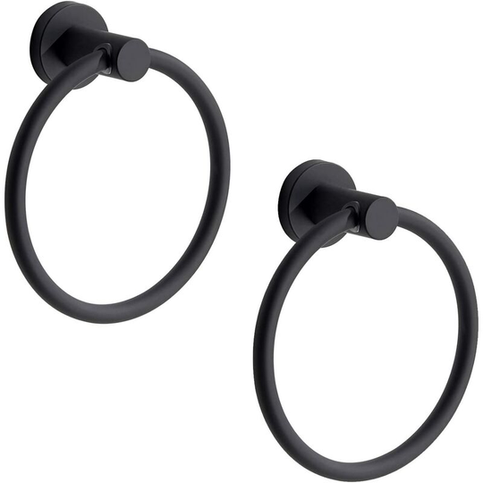 2 Pcs Towel Ring Towel Holder Round Self Adhesive Towel Ring Towel Holder Bathroom Accessories,Bathroom toilet punch-free towel rack towel rack