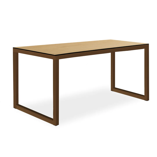 Crosswall Aluminium Dining Table
