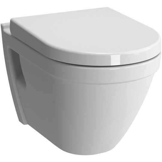 S50 Rimless Wall Hung Toilet 520mm Projection - Soft Close Seat - Vitra