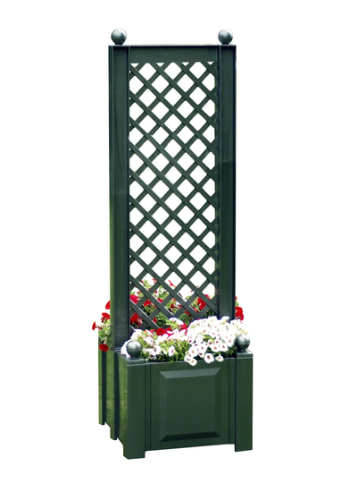 Plastic Planter Box with Trellis