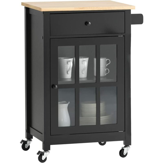 Kitchen Storage Cabinet Cupboard Sideboard Kitchen Island,FKW98-SCH - Sobuy