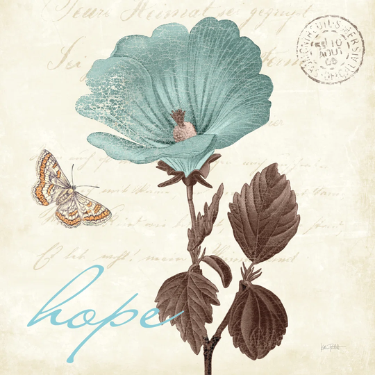 Touch of Blue III Hope by Katie Pertiet Wrapped Canvas Painting Print