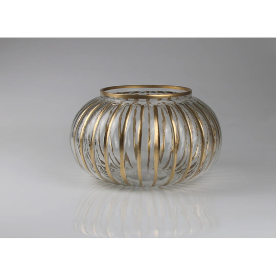 Stronach Gold Glass Table Vase