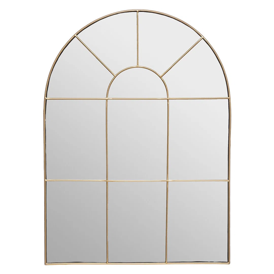 Isobe Metal Framed Wall Mounted Accent Mirror in Gold