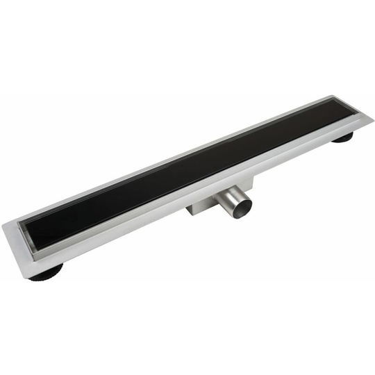 700mm Tempered Glass Panel Bathroom Floor Linear Shower Drain Sheet Gully