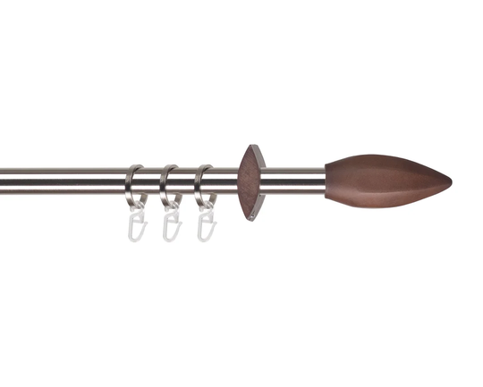 Metz Curtain Single Pole and Hardware Set