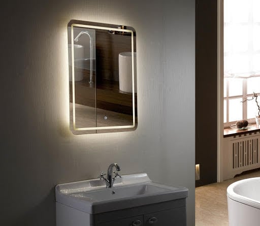 Croydex Chawston LED Bathroom Mirror with Demister Pad 700x500mm Mains Power - MM720400E