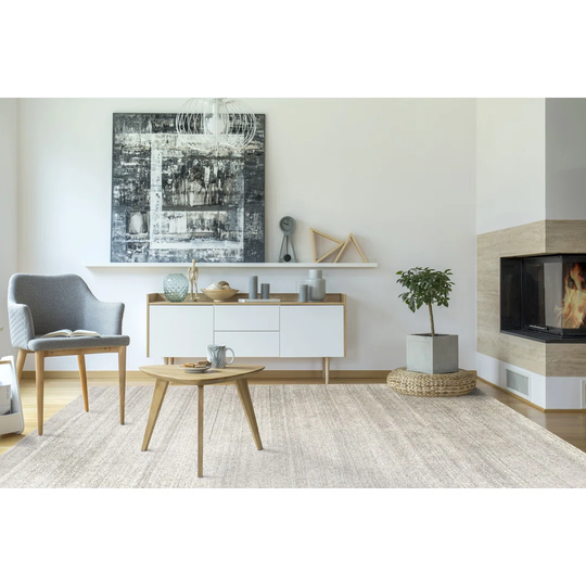 Broadway Hand Knotted Beige Rug