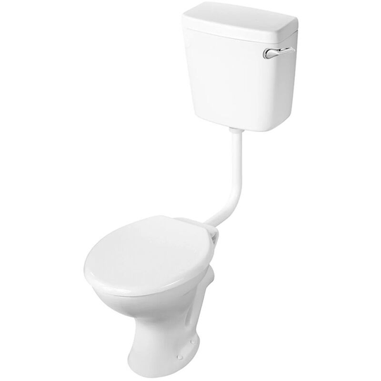 Armitage Shanks Sandringham 21 Low Level Toilet Side Inlet Cistern - Standard Seat