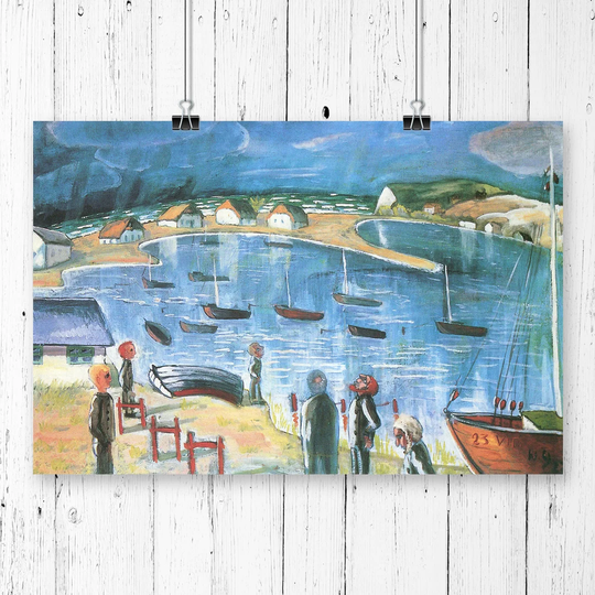 'Harbour' by Walter Gramatte Painting Print