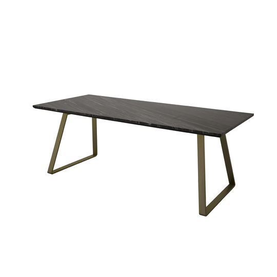 Mabel Marble Double Pedestal Dining Table