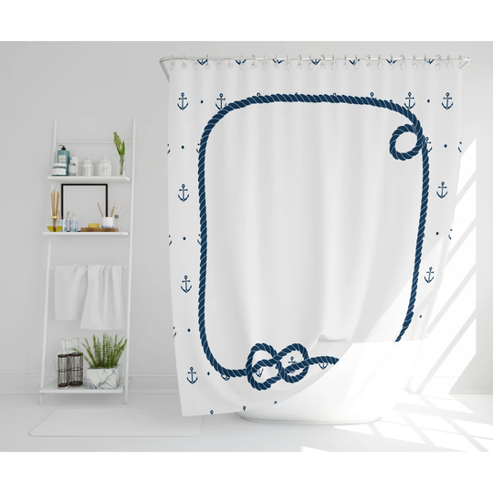 Sylvia Polyester Shower Curtain Set