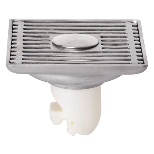 Stainless Steel Deodorant Floor Siphon, 10 cm Single Floor Slip Floor Deodorant 304, Washing Machine, Self-Waterproof Double-Use Bathroom Shower,