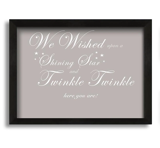 We Wished Upon a Shining Star - Picture Frame Graphic Art on Canvas