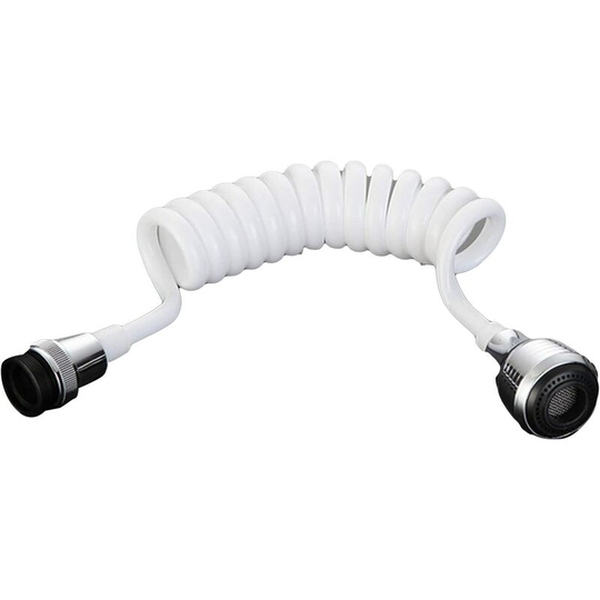Faucet Extension Hose, Extractable Kitchen Faucet Extension Portable Spray Hose Nozzle for Sink Long Faucet Connector Home Kitchen Fittings (30cm
