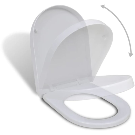 White Soft-close Toilet Seat Square VD04135