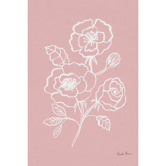Joyful Peonies I Pink by Farida Zaman - Wrapped Canvas Painting