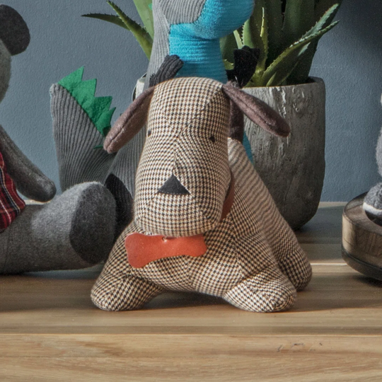 Justice Dog Fabric Weighted Floor Stop