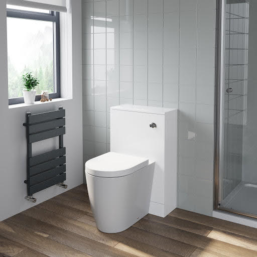 Artis White Gloss Toilet & Concealed Cistern Unit 500mm