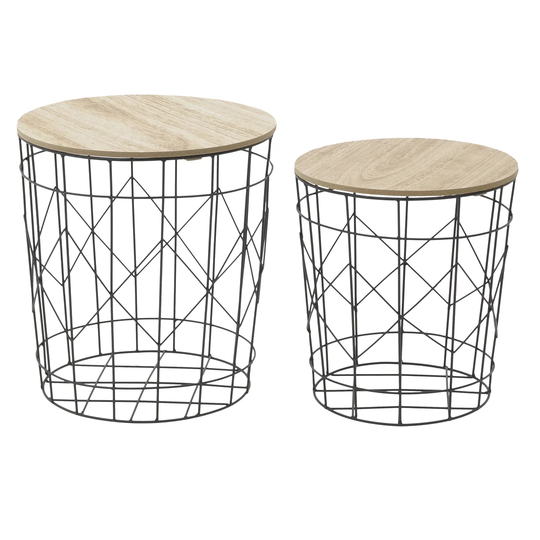 Mischa 2 Piece Side Table Set
