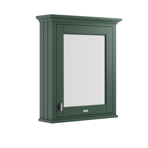 BC Designs Victrion Bathroom Mirror Cabinet 750 x 650mm - Forest Green