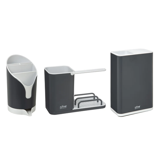 3 Piece Sink Caddy and Utensil Holder Set