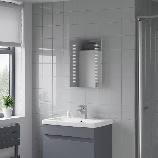 Artis Illustrant LED Bathroom Mirror 500 x 390mm - Battery Operated