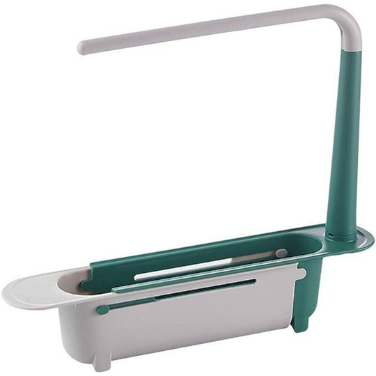 Kitchen Sink Telescopic Drain Shelf Drain Basket Cloth Plastic Finishing Rack Retractable Drain Rack Retractable Dish Drainer